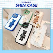 Ốp Lưng Iphone Bear Gương 3D Chống Lưng Cam Tròn 6/6Plus/6S/6Splus/7/7Plus/8/8Plus/X/Xs/11/12/13/14/Pro/Max/Promax/Plus