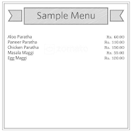 Parantha King menu 1