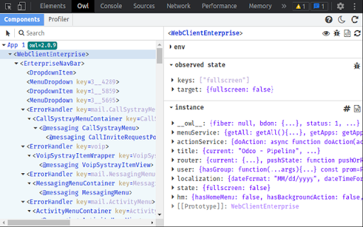 Owl devtools