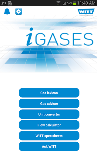 iGASES gas guide and converter