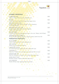 Tipplers Lounge - Four Points By Sheraton menu 2