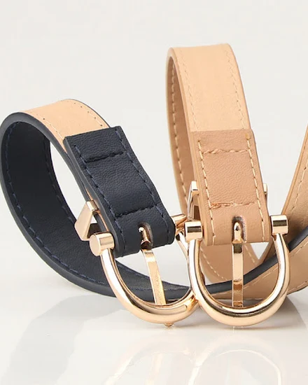 Leather Female Belt Strap Black Brown Green Women Belts L... - 1