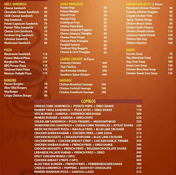 Grill House Cafe menu 