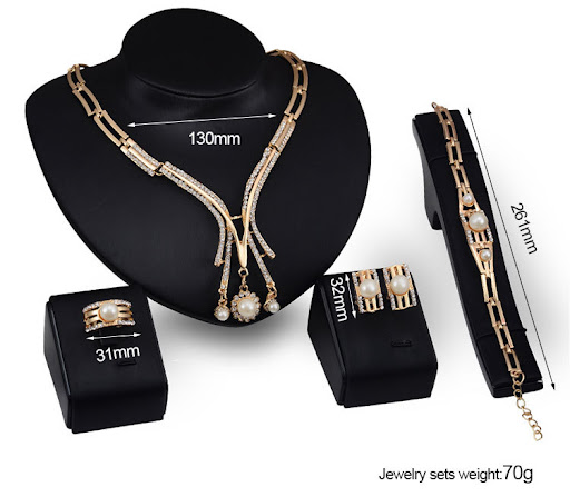 Title 4, Personalized Fashion Jewelry Set Alloy Necklace...