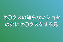 セ〇クスの知らないショタの弟にセ〇クスをする兄