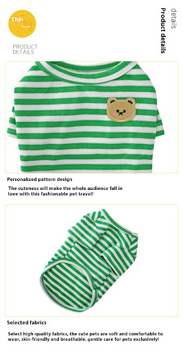 Title 11, Summer Pet Dog Clothes Breathable T-shirt Comfo...