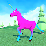 Cover Image of Download 🦄 Unicorn Simulator Family Free 2－Wild Horse Game 1.36 APK