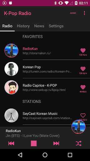 K POP Music Radio app apk free download for Android PC 