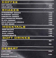 Italian Cafe menu 1