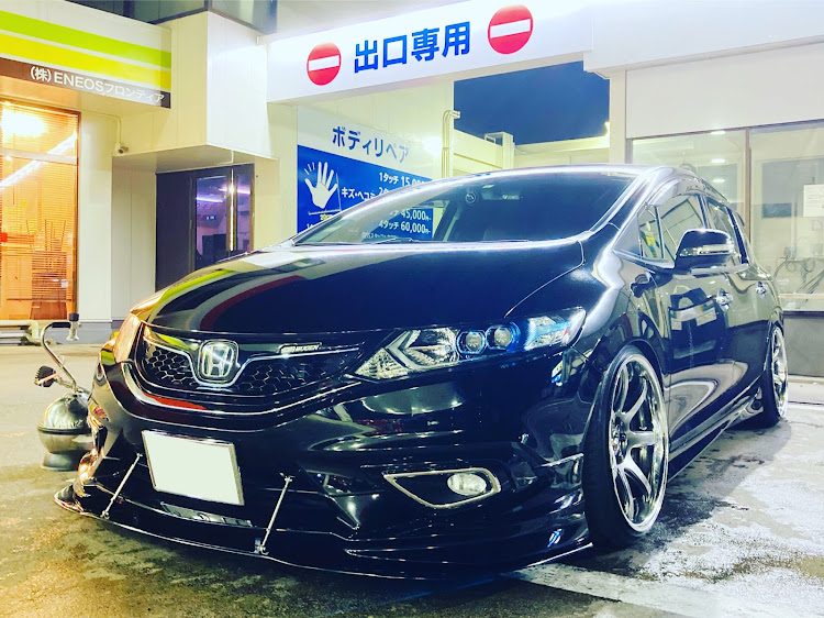 ジェイドの洗車完了❗️・明日は雨・T7R2P・workwheels・HONDAに関するカスタム事例の投稿画像1枚目