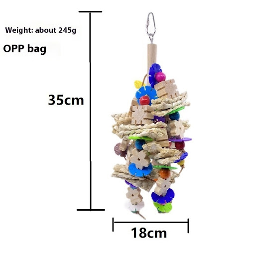 Title 2, Parrot Gnawing Toy, Bird Supplies, promotes den...