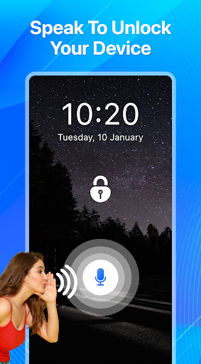 Screenshot Voice Lock Screen: Pin Pattern