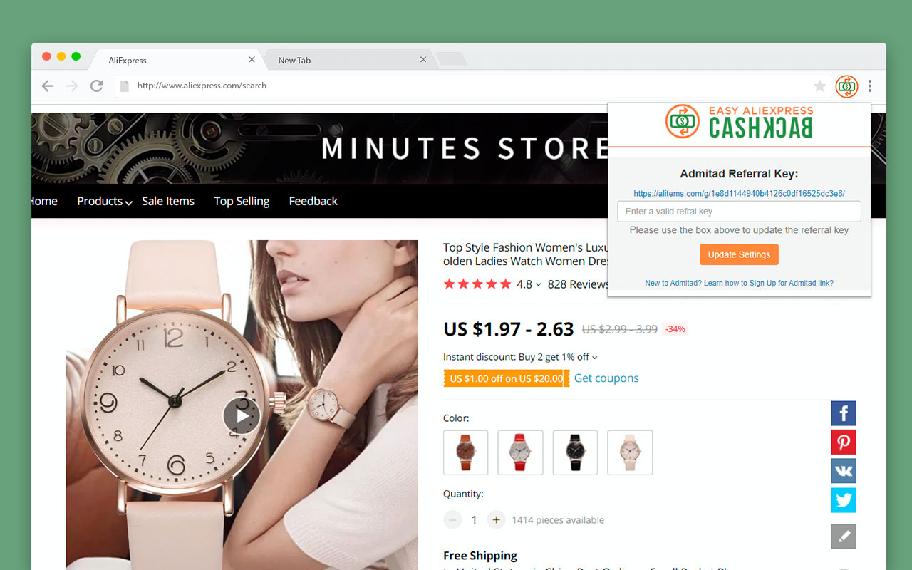 Easy AliExpress Cashback Preview image 1