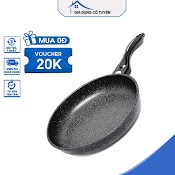 [ Bảo Hành 3 Năm ] Chảo Đá Bếp Gas Ch Cook 5 Lớp Chống Dính Size 28 - 30