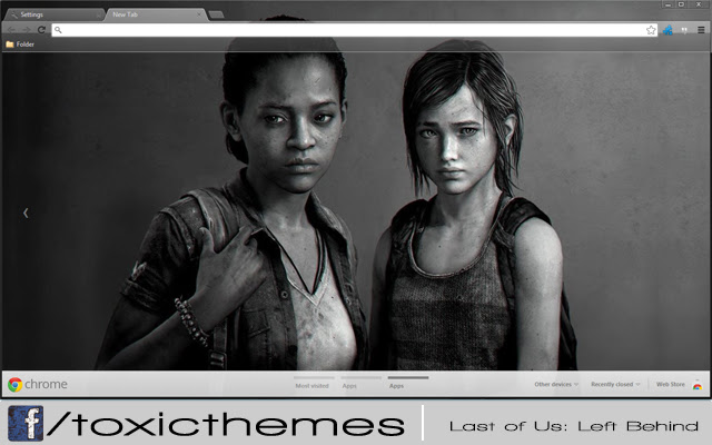 Ellie and Riley - The Last of Us Left Behind chrome extension