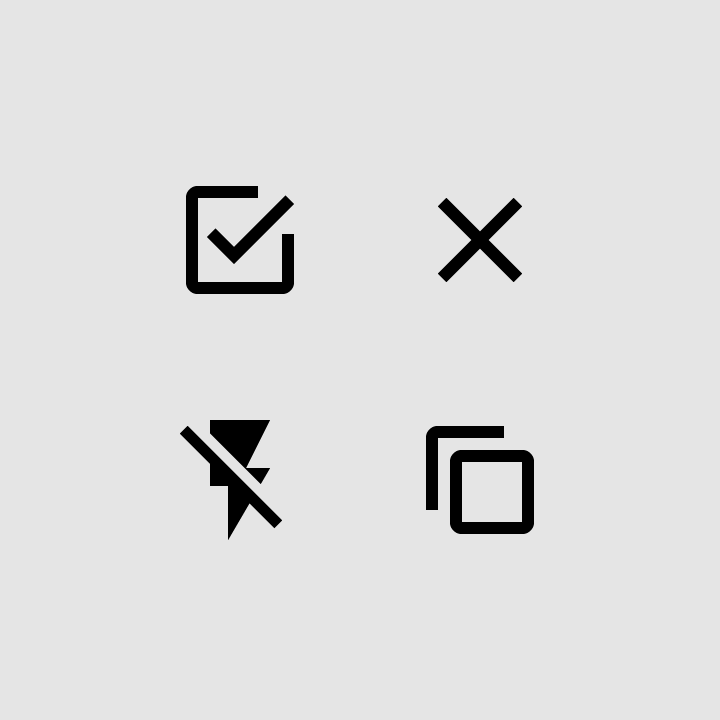 System icons - Material Design