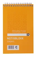 Notisblokk EMO 8x13cm 60g 50bl linj spi. (Org.nr.532948010)