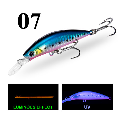 Title 4, Luminous Fake Fishing Lure Long Shot for sea fi...