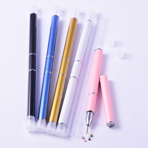 Title 1, Double-head Metal Nail Point Drill Pen for prec...
