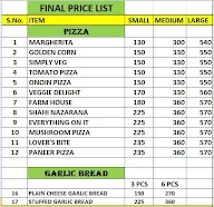 The Pizzas King menu 1