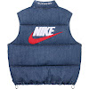 supreme®/nike® denim puffer vest ss24