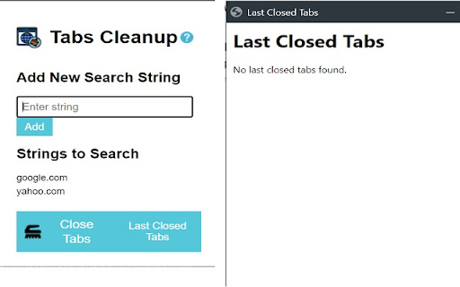 Tab Search Cleanup