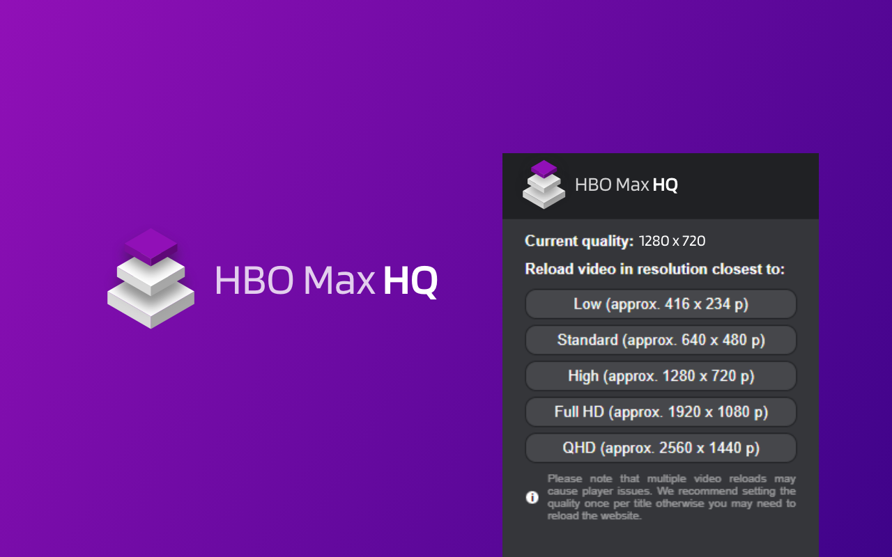 HBO Max HQ: change video quality Preview image 3