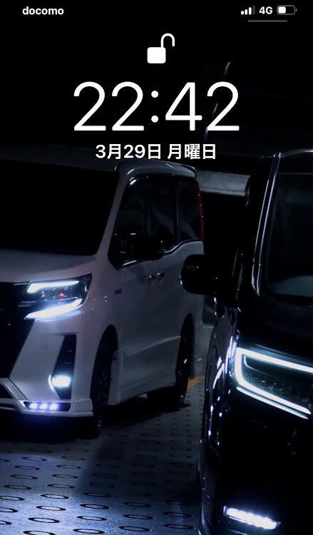 ステップワゴンの無限エアロ・ウェッズスポーツ・ブラックスタイル・iPhoneロック画面に関するカスタム事例の投稿画像4枚目