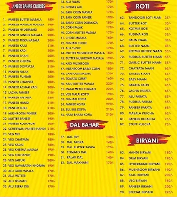 Sai Charan Dhaba 2 menu 