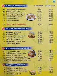 Sadguru Sandwich menu 1