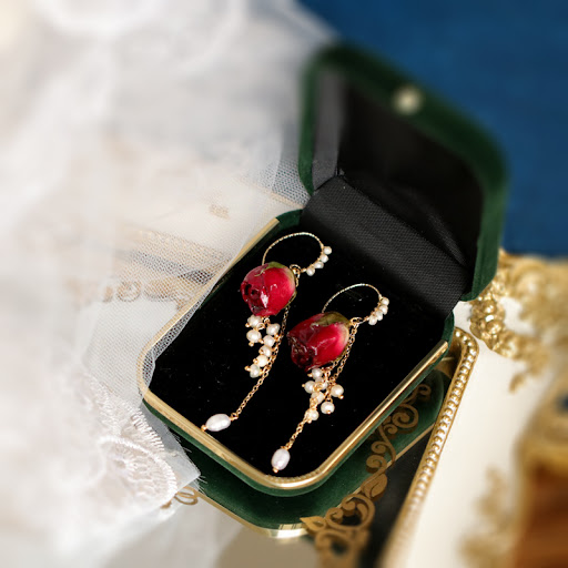 Title 3, Womens Fashion Vintage Rose Earrings Elegant J...