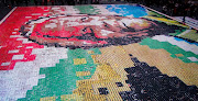 The Madiba mosaic was created with 56,636 cans of food.