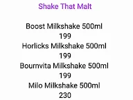 Shake That Milk menu 2