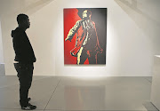 Brett Murray’s ‘The Spear’ displayed at Joburg's Goodman Gallery in 2010. (Painting blurred due to graphic content.)