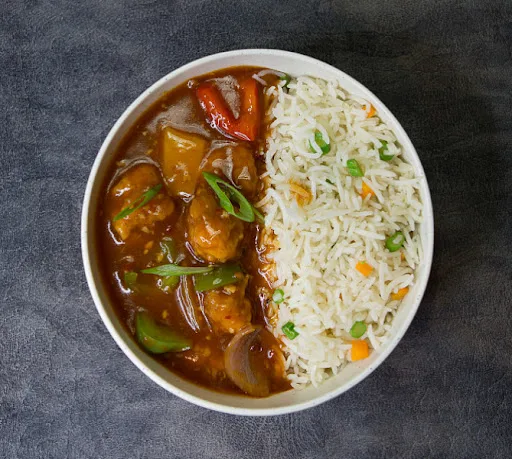 Chilli Chicken Gravy Meal Bowl