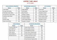 Coffee Take Away menu 1