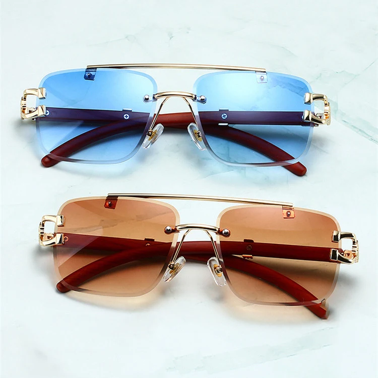 Title 4, Gafas de sol unisex con doble haz y recorte, re...