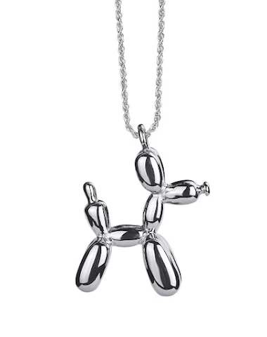 Net red hip hop balloon dog necklac - 1