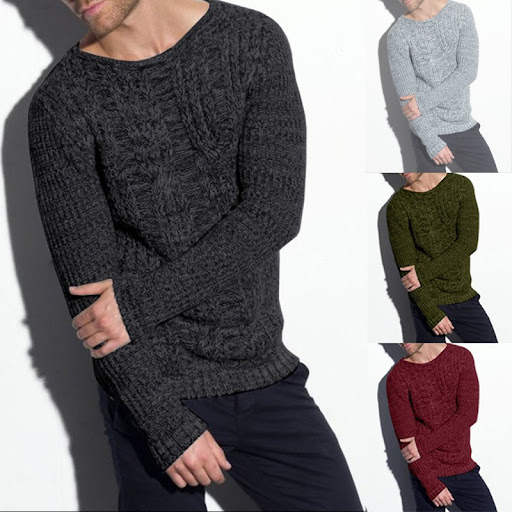 Title 3, Mens New Fashion Polyester Knit Sweater, comfo...