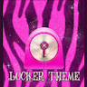 Pink Zebra Theme GO Locker icon