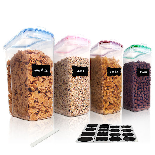 Title 5, Whole Grains Kitchen Food Storage Container 4L,...