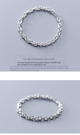 Title 5, S925 Silver Ankle Bracelet Korean Simple Fashio...