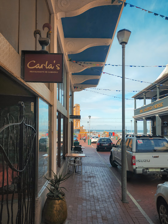 Down a side street towards Surfer's Corner in Muizenberg, is Carla's.