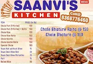 Saanvi's Kitchen menu 1