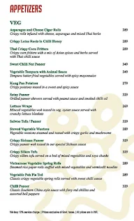 The Red Turtle - Pan Asian Bistro menu 6