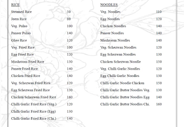 Food Box Cafe menu 