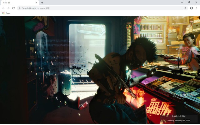 Cyberpunk 2077 New Tab Theme