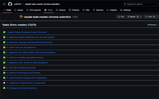 Claude TaskMaster for GitHub