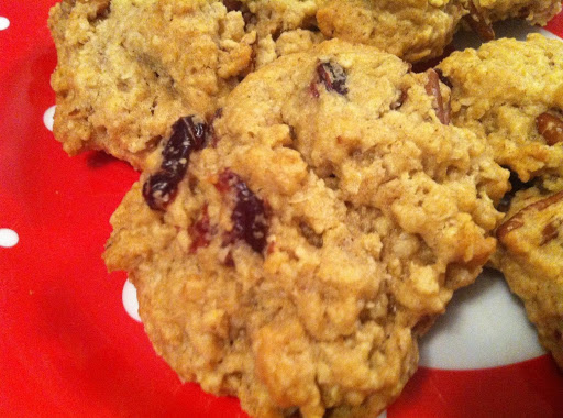 Oatmeal cranberry pecan cookies