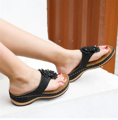 Title 6, Sandalias Casuales de Plataforma con Flores par...